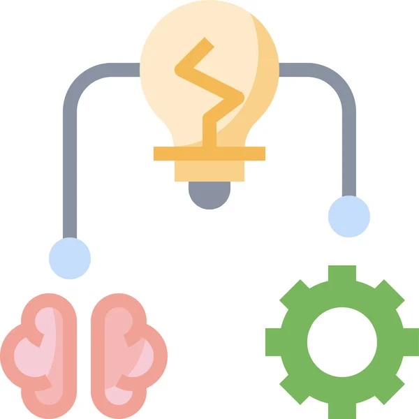 Analysis Marketing Paper Icon Flat Style — Stock Vector