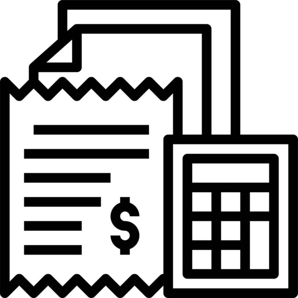 Εικονίδιο Χρηματοδότησης Επιχειρήσεων Λογαριασμών — Διανυσματικό Αρχείο