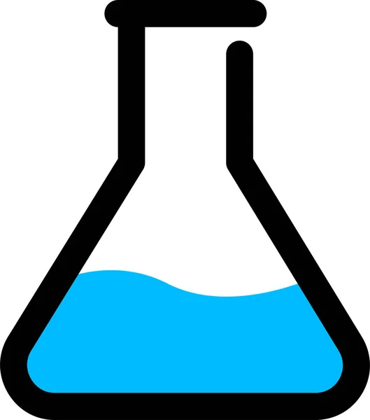 Ikona Laboratorium Eksperymentu Chemicznego Stylu Wypełnionym — Wektor stockowy