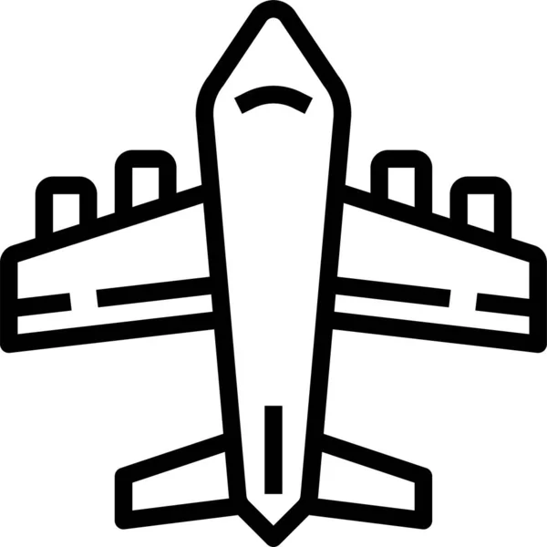 Uçak Yolculuğu Simgesi — Stok Vektör