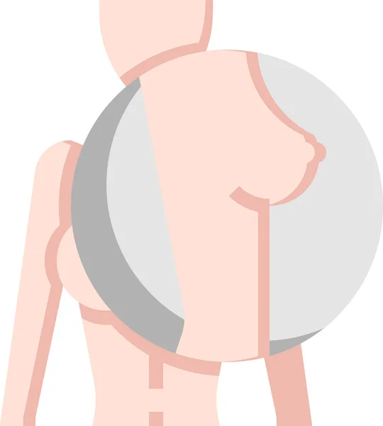 Göğüs Sağlığı Bacakları Simgesi — Stok Vektör
