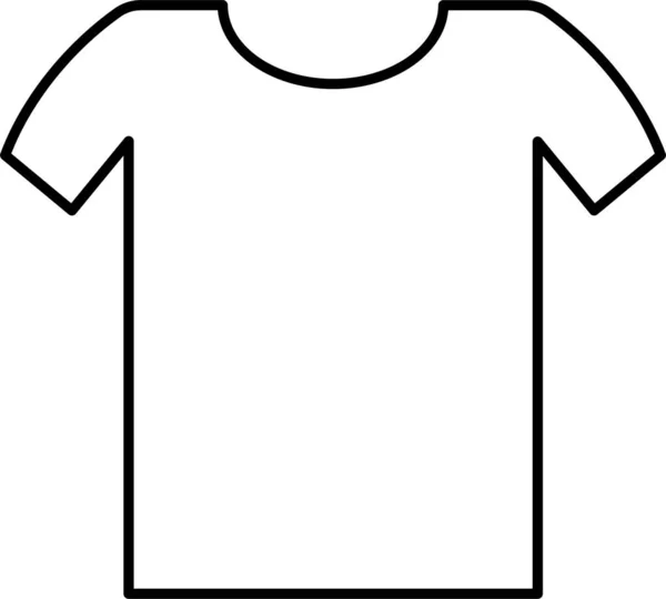 布のシャツのドレスアイコン — ストックベクタ