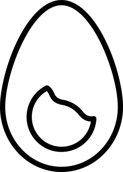 Иконка Вареного Яичного Желтка Стиле Наброска — стоковый вектор