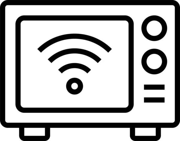 Geräte Küche Mikrowelle Symbol — Stockvektor