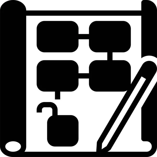 Unlockdown Planning Diagram Icon — Stock Vector