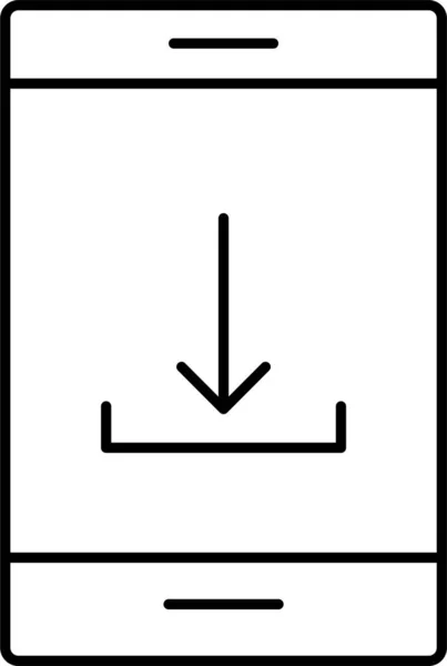 Handy Symbol Herunterladen — Stockvektor