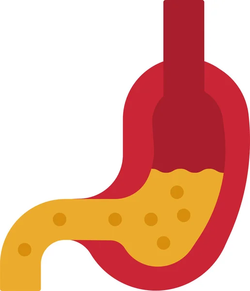 Stomach Abdomen Digestion Icon — Vettoriale Stock