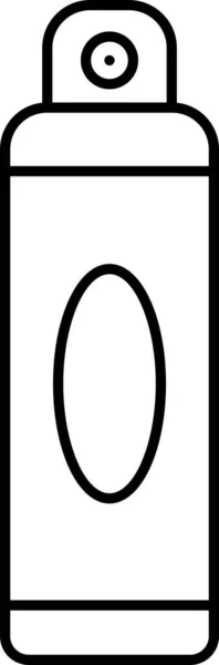Icône Bouteille Huile Cheveux — Image vectorielle