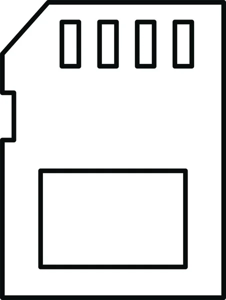 Chipkarte Symbol — Stockvektor