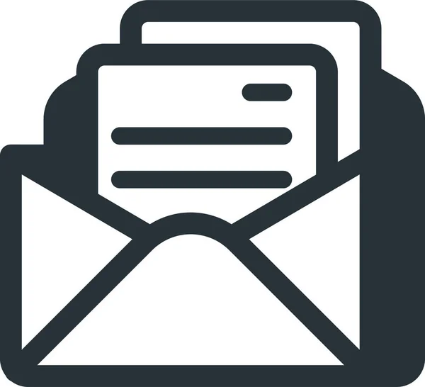Mail Posteingangssymbol Outline Stil — Stockvektor