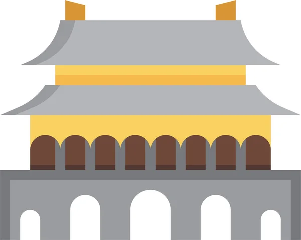北京的建筑地标图标 — 图库矢量图片