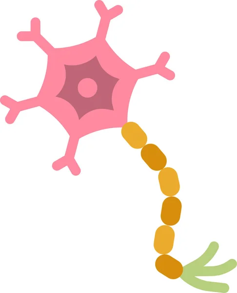 Neurona Cerebro Humano Icono — Vector de stock