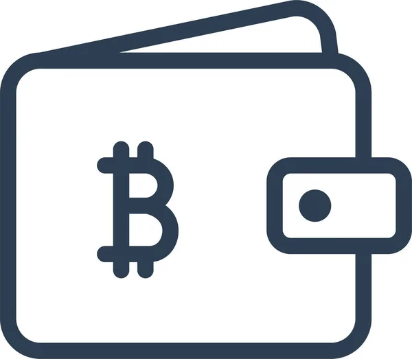 Bitcoin Finanzas Icono Dinero — Vector de stock