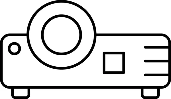 Technológia Projektor Videó Ikon — Stock Vector