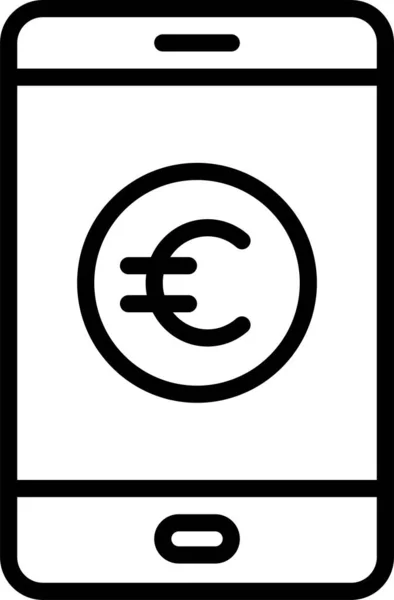 Euro Money Currency Icon — Stock Vector