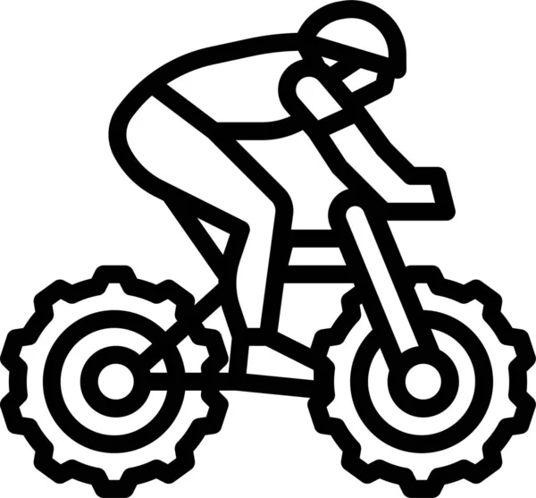Ikona Ćwiczeń Rowerowych — Wektor stockowy