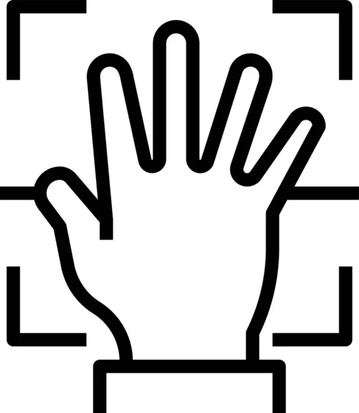 Εικονίδιο Εργαλείων Σάρωσης Χεριών — Διανυσματικό Αρχείο