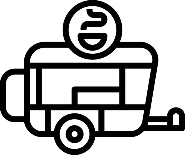 Значок Доставки Їжі Вантажівки — стоковий вектор