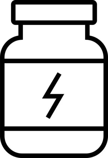 Ícone Suplemento Proteína Alimentar —  Vetores de Stock