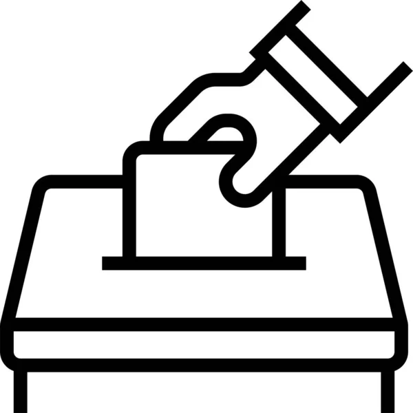 Democracia Electoral Icono Electoral — Vector de stock