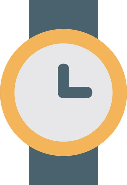 Snack Watch Time Icon Flat Style —  Vetores de Stock