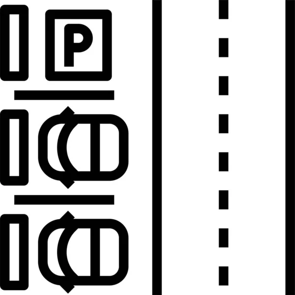 Значок Транспортного Засобу Паркування — стоковий вектор