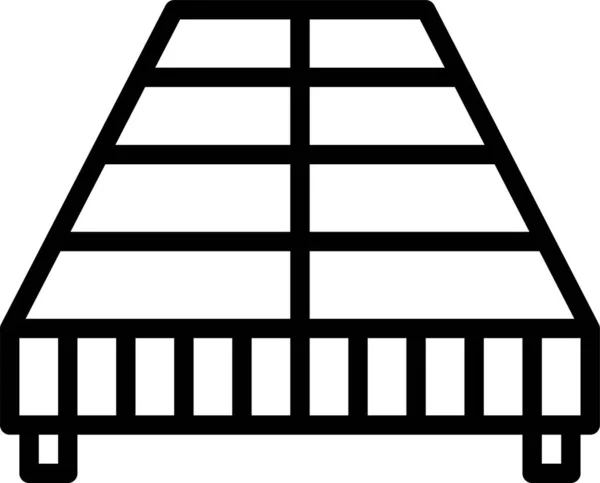Икона Мебели Кровати — стоковый вектор