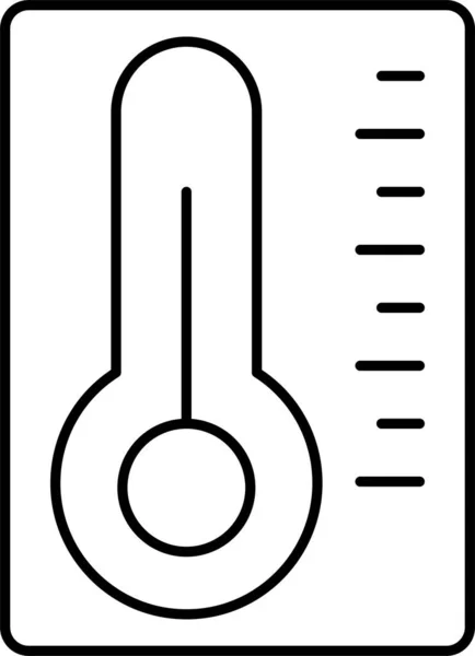 Termometro Temperatura Clima Icona — Vettoriale Stock