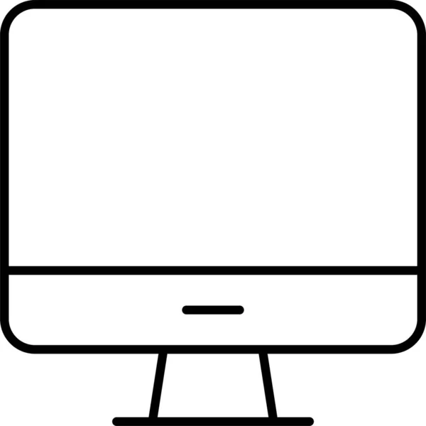 Dispositivo Lcd Icono Pantalla — Vector de stock