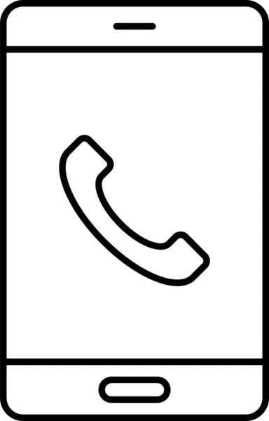 Call Device Mobile Icon — Stock Vector