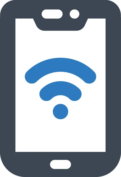 Réseau Mobile Wifi Icône — Image vectorielle