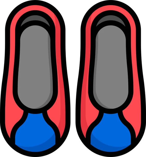 Shoes Korea Footwear Icon — Stock Vector