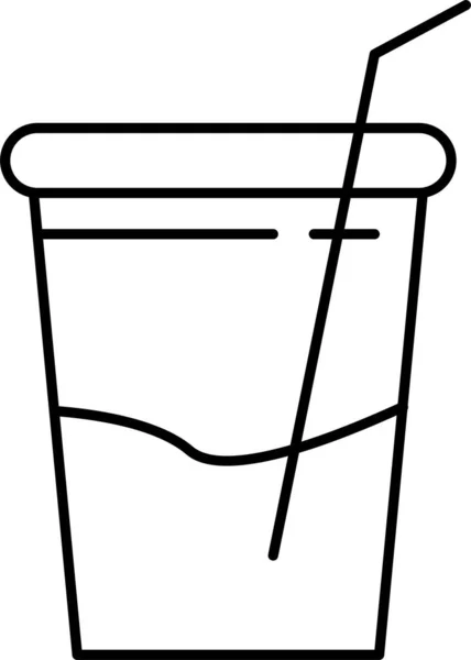 Trinken Saftglas Symbol — Stockvektor