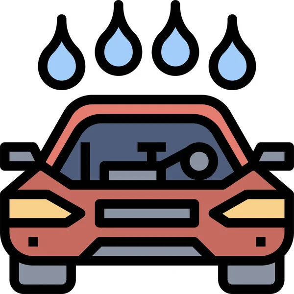 Otomobil Temizleme Simgesi — Stok Vektör