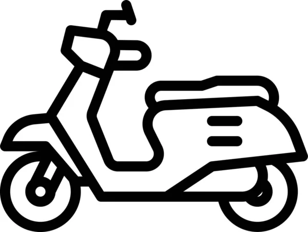 Scooter Delivery Food Icon — Stock Vector