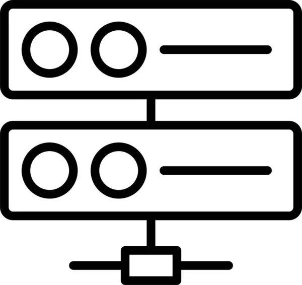 Server Delen Overdracht Pictogram — Stockvector