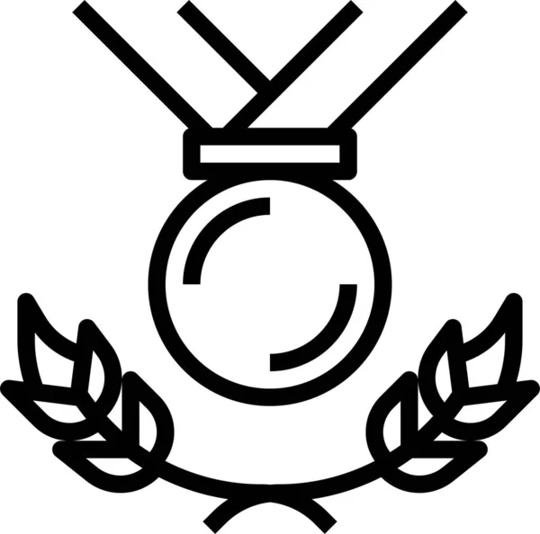 Premio Icono Medalla Certificación Categoría Premio — Archivo Imágenes Vectoriales