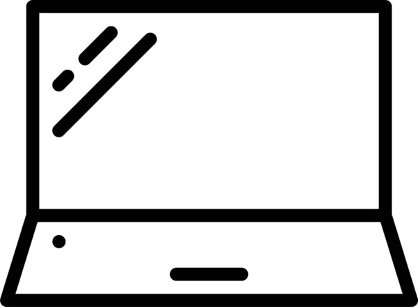 Computer Gadget Symbol Umrissstil — Stockvektor