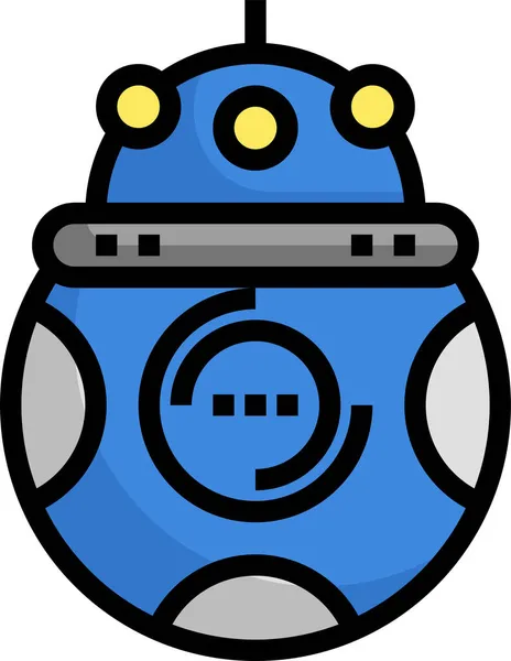 Droïde Personnel Icône R2D2 — Image vectorielle