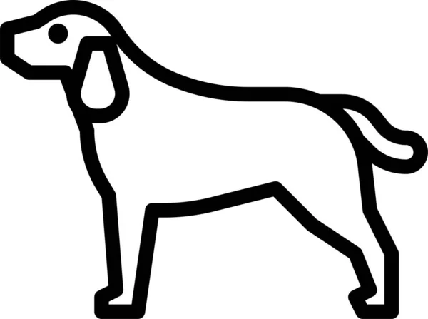 Perro Mamífero Mascota Icono — Archivo Imágenes Vectoriales