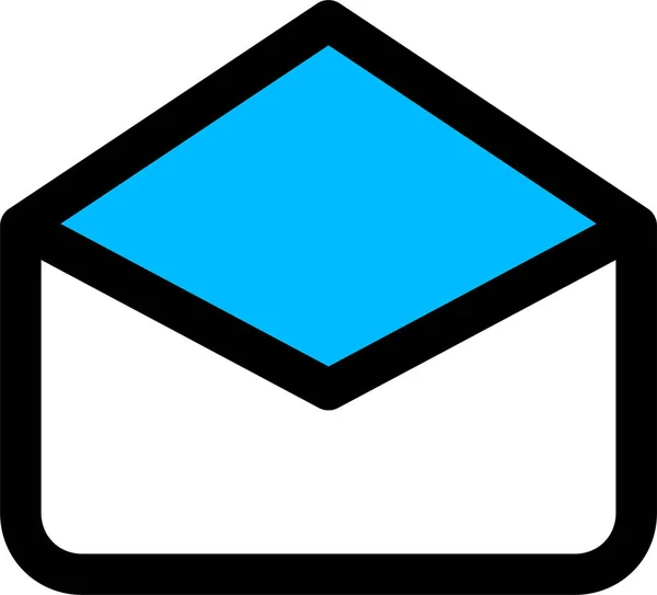 Email Prázdná Ikona Obálky Vyplněném Stylu — Stockový vektor