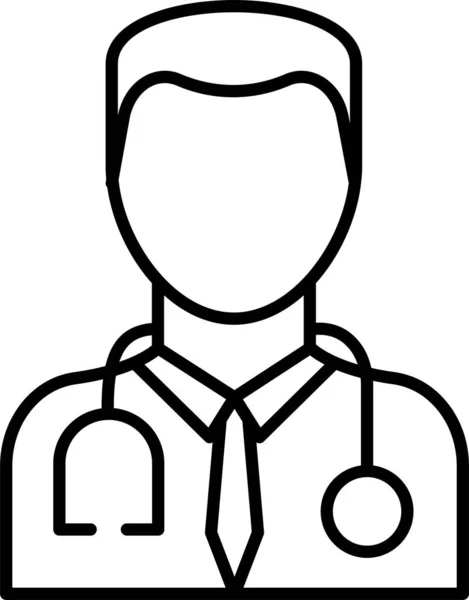 Значок Аватара Лікаря Охорони Здоров — стоковий вектор