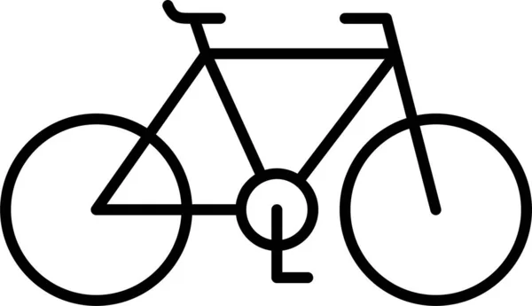 Bicicleta Bicicleta Viaje Icono — Archivo Imágenes Vectoriales