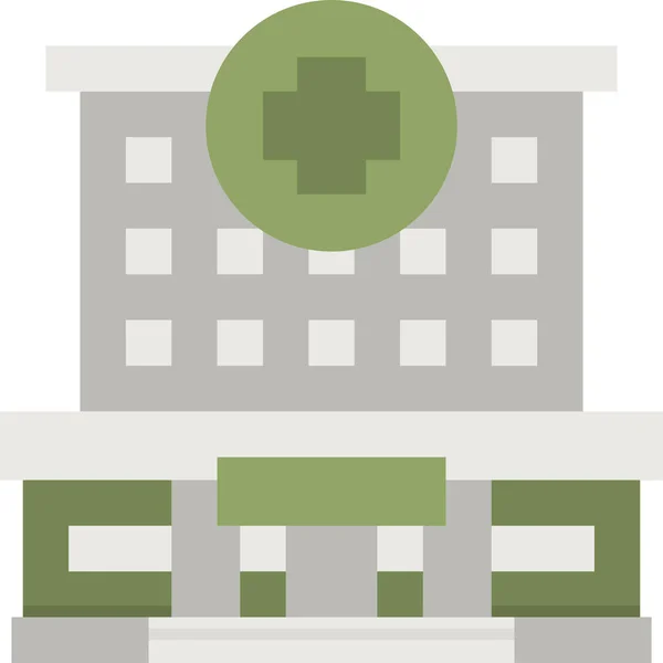 Ospedale Icona Medica Urbana — Vettoriale Stock