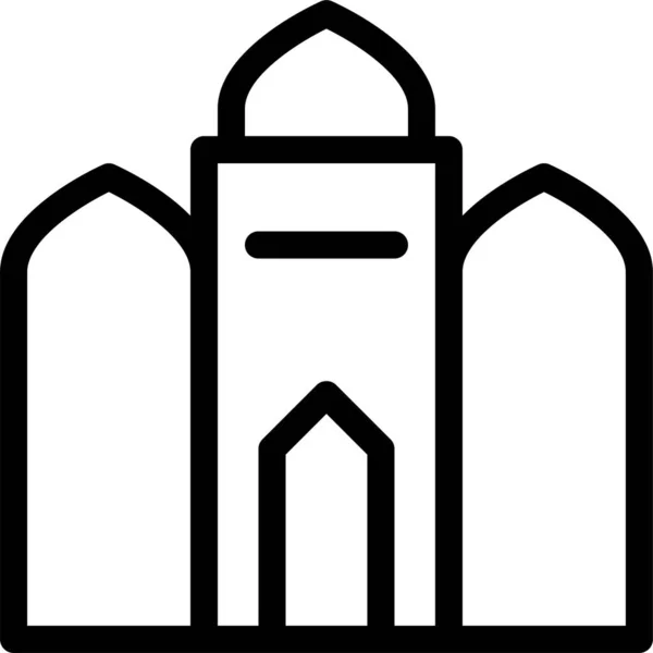 Moschee Ikone Umriss — Stockvektor
