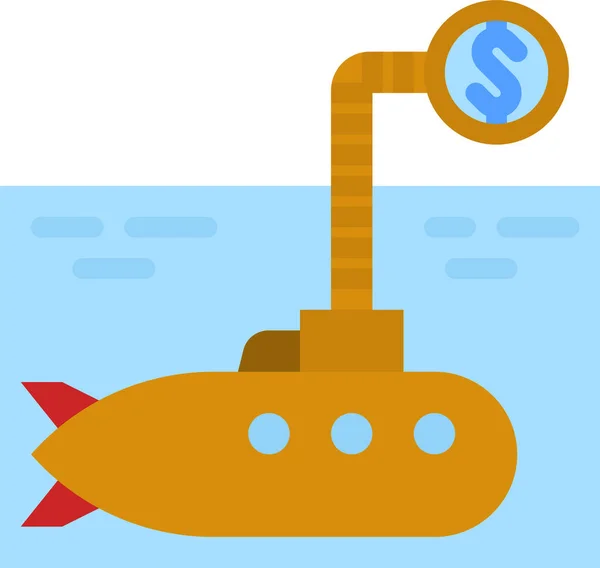 Ikona Dopravy Pro Ponorkové Vidění — Stockový vektor