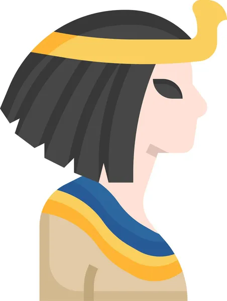 Kleopatra Königin Ägyptische Ikone — Stockvektor