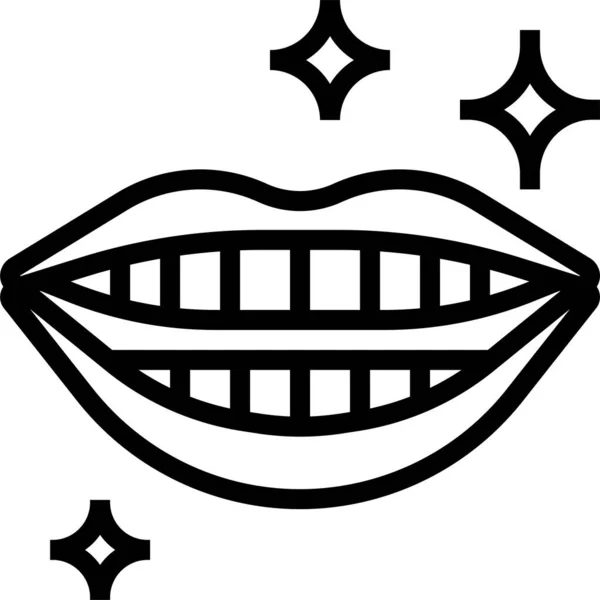 Икона Зубов Стоматологии — стоковый вектор