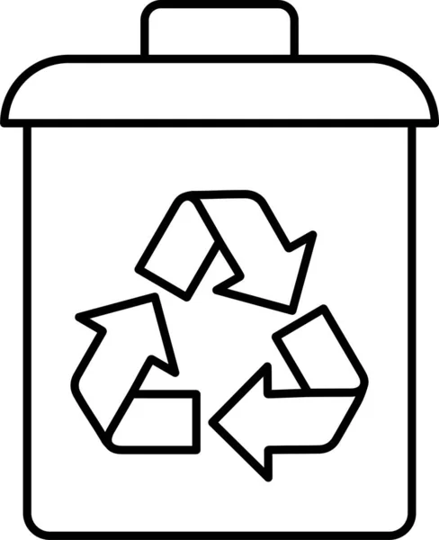 Eliminar Icono Cesta Reciclaje — Vector de stock