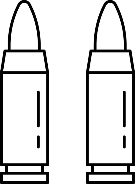 Arméns Ammunition Kula Ikon — Stock vektor